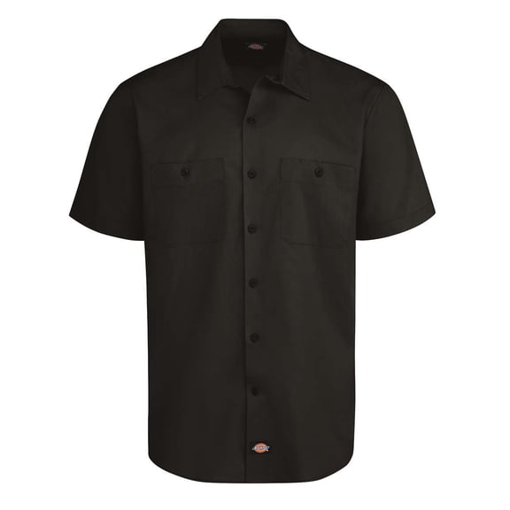 Dickies LS51 Industrial Worktech Ventilated Short Sleeve Work Shirt - Black - S