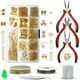 thumbnail image 1 of Kit De Fabricación De Joyas De 1010 Uds., Accesorios De Hebilla De Bucle De Aguja, Material De Collar De Pulsera Diy Con Alicates De Herramientas Yuarrent HA024854-02, 1 of 6