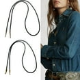 thumbnail image 2 of Bolo Tie Cord Crafting Accessory With Metal Carved Charm PU String for Jewelry, 2 of 7