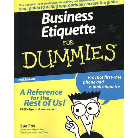 Pre-Owned Business Etiquette For Dum 2e (Paperback) 0470147091