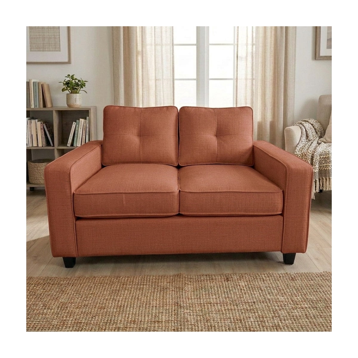 US Pride Chenille upholstery 54.3 inch wide loveseat