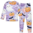 thumbnail image 3 of Boys Pajamas Girls Pajama Cute Cartoon Ghost Cute Comfortable Cotton Two-piece Pajama Set, 3 of 7
