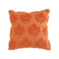 thumbnail image 2 of ShaoXinWan Fall Maple Leaf Throw Pillow Cover, Embossed Cushion Case with Beautifully Detailed Autumn Texture Accent, Fall Decor for Sofa Living Room, 2 of 7