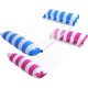 thumbnail image 1 of Pool Hammock, Floating Bed 4-in-1 Inflatable Lounge Foldable Portable Ultralight Float Hammock, Light Blue + Rose Red, 1 of 5