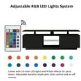 thumbnail image 4 of Modern TV Stand For Tvs Up To 75Inches With Led Lights, 16 Colors, For Livingroom, Bedroom (Black), 4 of 9