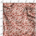 thumbnail image 2 of Soimoi Florals Print, Silk Fabric, Decor Sewing Fabric by The Yard 42 Inch Wide,Decorative Fabric for Shirts Suits Ties, Red, 2 of 6