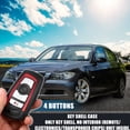 thumbnail image 2 of Unique Bargains 4 Button Replacement Key Fob Case Keyless Entry Remote Key Shell for BMW 328i for BMW 435i with Blade No Chip Red, 2 of 7