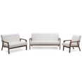 thumbnail image 1 of Baxton Studio Baxton Studio Mid-Century Masterpieces 3 Pieces Living Room Set - White, 1 of 5