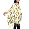 thumbnail image 3 of Rateoe Leopard Print Women's Traditional Scarf Wrap Tassel Shawl Fringes Neck Head Shawl Retro Scarf, 3 of 8