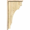 thumbnail image 3 of 6"W x 14"D x 26"H Pescadero Rough Sawn Corbel w/Backplate, Douglas Fir, 3 of 9