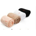 thumbnail image 2 of Mialoley Kids Girl Dance Stocking Solid Color Elastic Soft Foot Hollow Ballet Pantyhose, 2 of 2