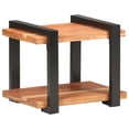 thumbnail image 1 of Mesita de noche VidaXL de madera maciza de acacia con aspecto industrial, 1 of 9