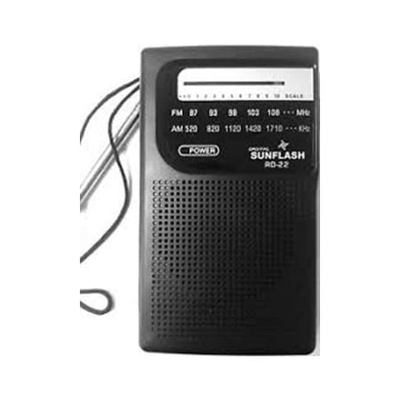 Sunflash AM/FM Radio Black
