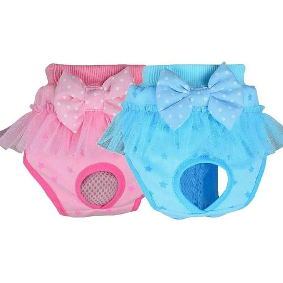 Dog Diapers Reusable Dog Period Diapers Female Sanitary Pants for Dog Cotton Bubble Underwear Shorts for Small Dogs
