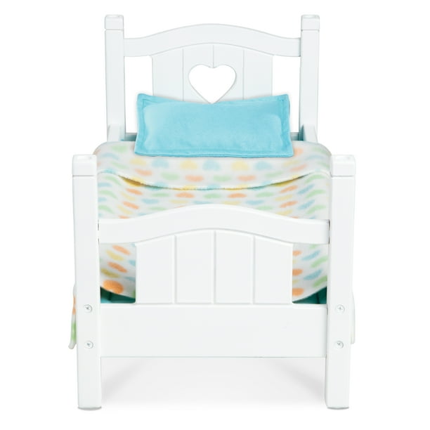 melissa doug doll bed