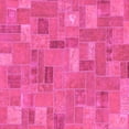 thumbnail image 1 of Ahgly Company Indoor Square Patchwork Pink Transitional Area Rugs, 4' Square, 1 of 4