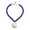 Blue, variant on Sea Theme Beaded Necklace Natural Shell Pendant Neckchain Lightweight Comfortable Neck Jewelry for Daily Wear