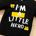 thumbnail image 2 of Shldybc Toddler Baby Boy Fall Winter Outfits Letter Crewneck Sweatshirt Casual Pants 2Pcs Clothes Set, 2 of 9