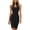 Black, variant on Women's Halter Neck Cut Out Bodycon Midi Dress, Sleeveless Stand Collar Slim Fit Cocktail Party Dress, Office Work Evening Formal Pencil Dress for Women S-2XL