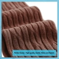 thumbnail image 2 of Lian LifeStyle Women's 1 Pair Adorable Comfortable Soft Thigh High Over Knee High Cotton Socks Size 6-9 L1024 Coffee, 2 of 4