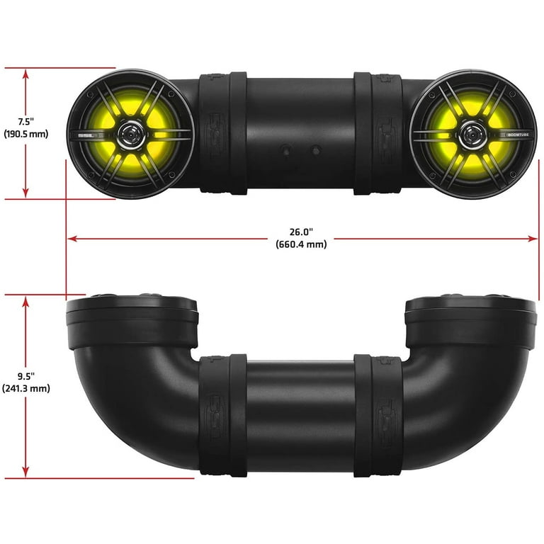 SOUNDSTORM 450W Waterproof Bluetooth Amplified Marine 6.5