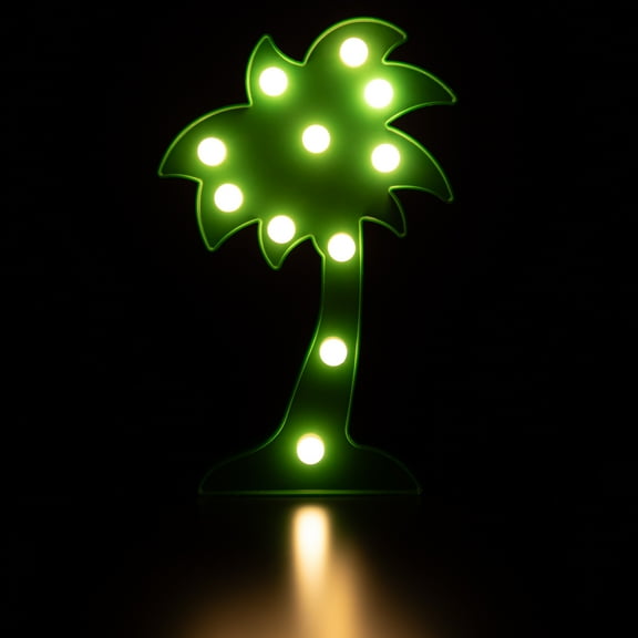 Northlight LED Lighted Palm Tree Marquee Wall Art - 10" - Green
