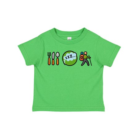 

Inktastic Hiking Eat Sleep Hike Gift Toddler Boy or Toddler Girl T-Shirt