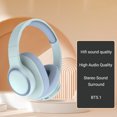 thumbnail image 4 of Latrodar Bluetooth Headphones Over-Ear Lightweight Wireless Headphones Hi-Fi Stereo Foldable For Travel Novelty Light blue 8.48x7.4 Inch Home Decor, 4 of 4
