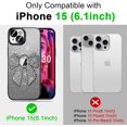 thumbnail image 2 of Case for iPhone 15 Case Glitter Bling Crystal Bow Design Full Camera Lens Protector Anti-Scratch Bumper Shockproof Cover Women Girls Soft TPU Case for iPhone 15 Black KDL, 2 of 14