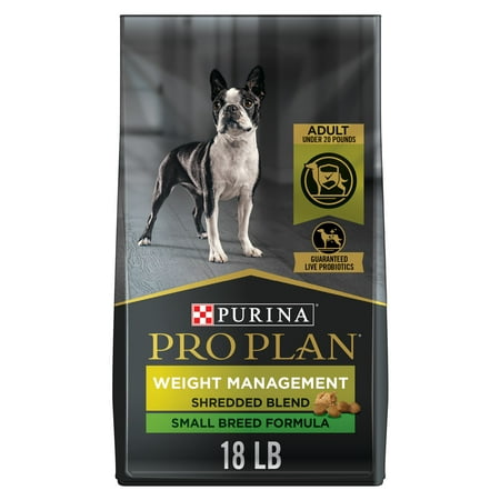 UPC: 0038100185204 | Purina Pro Plan Small Breed Weight Management Dog Food Shredded Blend Chicken & Rice Formula 18 lb. Bag