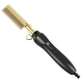 thumbnail image 3 of 2-in-1 Hot Comb  Temperature Adjustable Electric Heating Comb  Professional High Heat Ceramic Hair Press Comb  Multifunctional Copper Hair Straightener Portable Curling Iron Heated Brush, 3 of 10