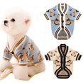 thumbnail image 2 of Pet Dog Sweater for Small Medium Dogs Puppy Cat Bear Pattern Cardigan Chihuahua Greyhound Clothes Coat Outfit Costume ShopWise Round, 2 of 8