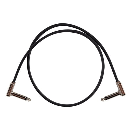 Ernie Ball P06228 Single Flat Ribbon Angle to Angle Patch Cable - Black - 2 ft. price history on PriceWatchPro
