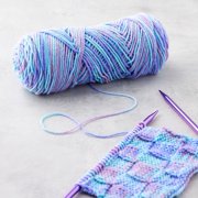 Loops & Threads Soft Classic Multi Yarn - Multicolor Yarn for Knitting, Crochet, Weaving, Arts & Crafts - Lotus Blossom, Bulk 12 Pack