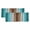 Aqua, variant on Valances for Windows, Burnt Orange Brown Kitchen Curtains Valances 2 Pack for Living Room Bedroom Bathroom, Farmhouse Vintage Wooden Light Filtering Curtains Rod Pocket Valance 42"x12"