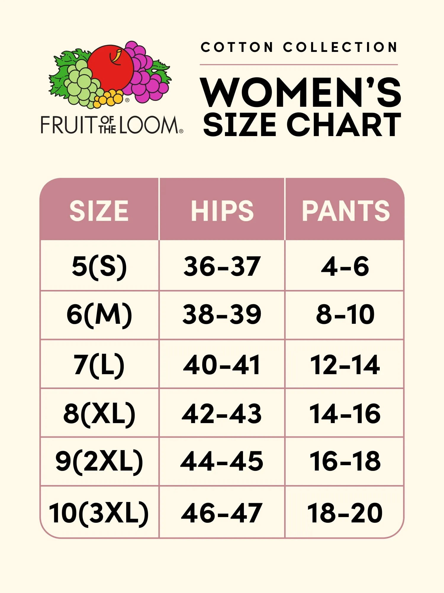 Fruit of the Loom Women's Cotton Blend Bikini Underwear, Soft Breathable Everyday Panties, 6-Pack, Sizes S-2XL