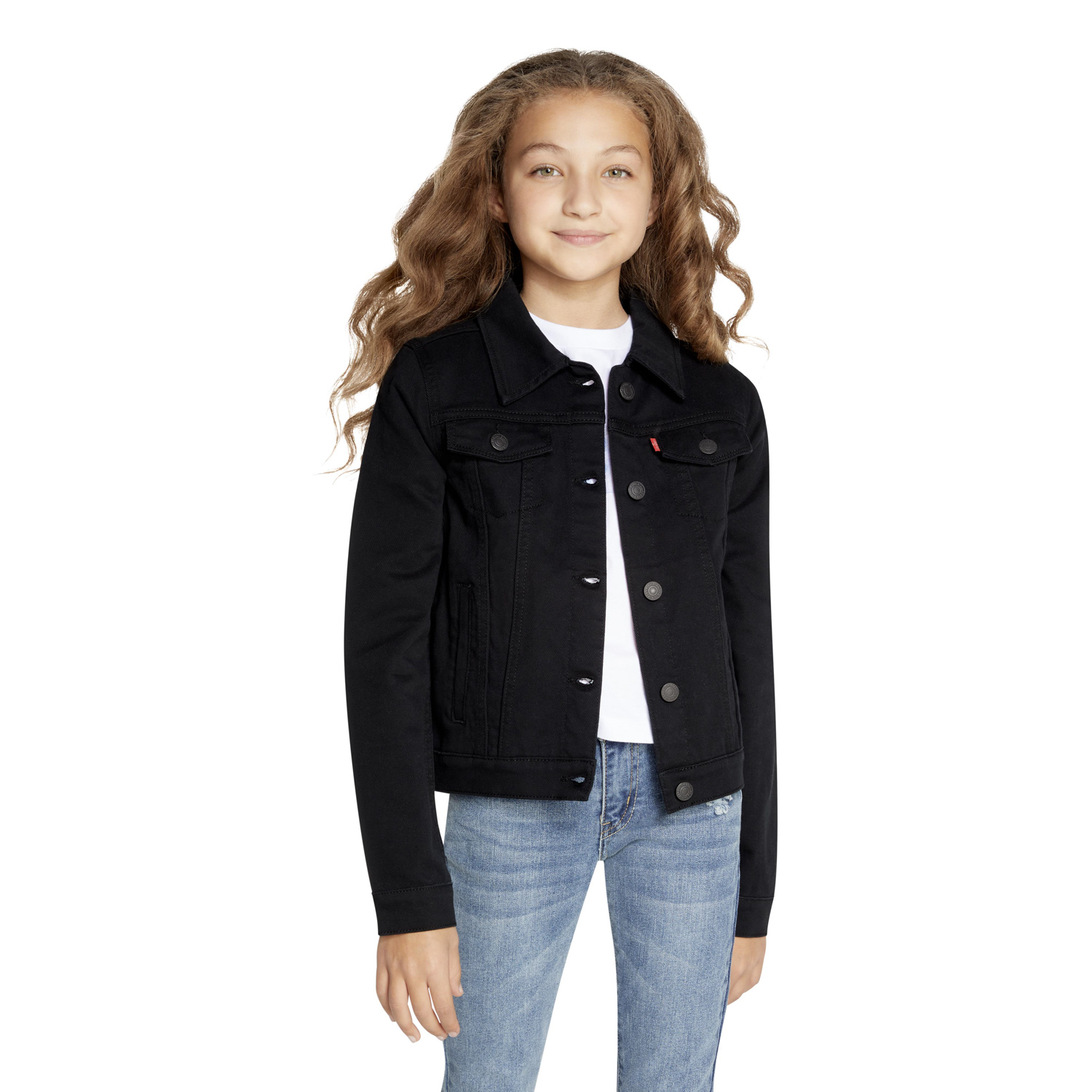 Levi's Girls' Denim Trucker Jacket, Sizes 4-16 - image 4 of 7