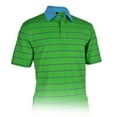 thumbnail image 1 of Monterey Club Men's Edge Stripe Texture Golf Polo Shirt #3603, 1 of 2