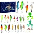 thumbnail image 2 of 2025 Calendario Adviento Pesca 24 Días Señuelos Establece Regalos para Hombres Pescadores (e), 2 of 9