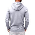 thumbnail image 3 of Hearthz Men Hoodies Zip Up Long Sleeve Mens Jacket with Hood Streetwear Oversized Fall Winter Mens Hoodies with Pocket Dark Gray XXXL, 3 of 5
