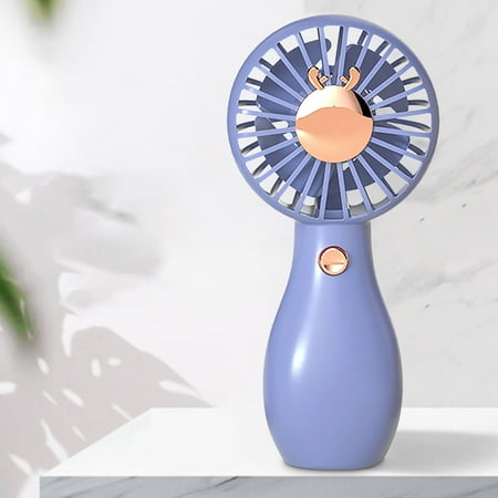

lulshou Portable Cartoon Usb Charging Mini Desktop Fan Creative New Handheld Fan With Base