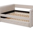 thumbnail image 5 of Baxton Studio Alena Modern and Contemporary Upholstered Daybed with Trundle, Multiple Sizes, Multiple Colors, 5 of 7