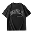 thumbnail image 6 of Boys T Shirt Los Angeles Letter Printed Short Sleeve Casual Oversized Summer T Shirts Graphic T Shirt for Boys 5-6 Years, 6 of 6