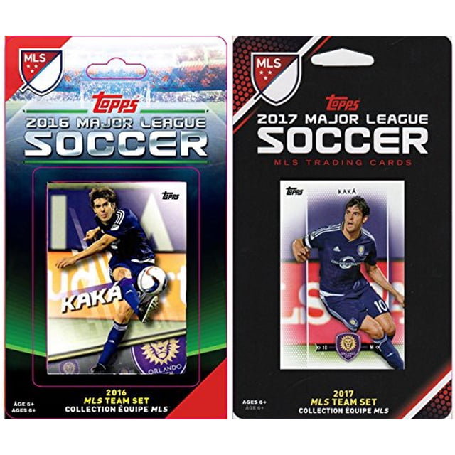 MLS Orlando FC Mens 2 Different Licensed Trading Card Team Sets, White