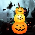 thumbnail image 4 of Calabaza Inflables de Halloween Calabazas de 4 pies LED Inflable de terror Leyfeng Inflables, 4 of 7