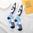 thumbnail image 6 of Saiise Bluey Funny Socks Men Women Boys Kids Adults Novelty Graphic Crew Tube Socks Crazy Design Casual Dress Socks for Sports,Running,Travel, 6 of 7
