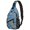 Basketball and Jersey Blue Pattern, variant on Basketball and Hoop Multicolor Pattern Sling Backpack, Unisex Cycling Crossbody Bag with Side Mesh Pockets, Earphone Hole Port Gift Ideas for Travel Shopping Commuting