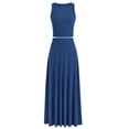 thumbnail image 1 of Conjunto de Falda Larga y Top para Mujer PRETTYGARDEN Azul Oscuro Talla L, 1 of 7