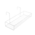thumbnail image 1 of Tnarru Cubicle Hanging Basket for Office Plant Railing Shelf for Porch Fence Garden Single Layer White, 1 of 8