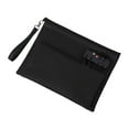 thumbnail image 1 of Organizador de cables de viaje, bolsa de viaje con cerradura de contraseña, bolsa de almacenamiento con cerradura para accesorios de 2 capas, cartera Negro, 1 of 8